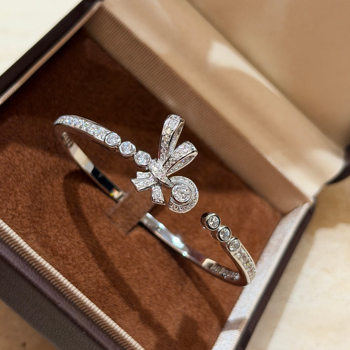 Bow Bangle in Gold-Tone main product view