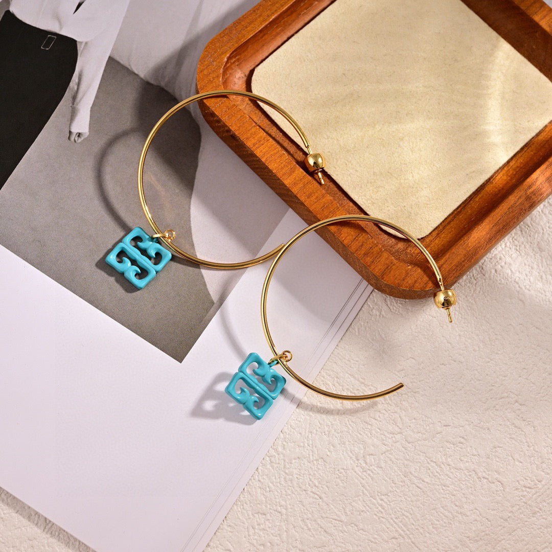 Infinity Statement Earrings close-up view