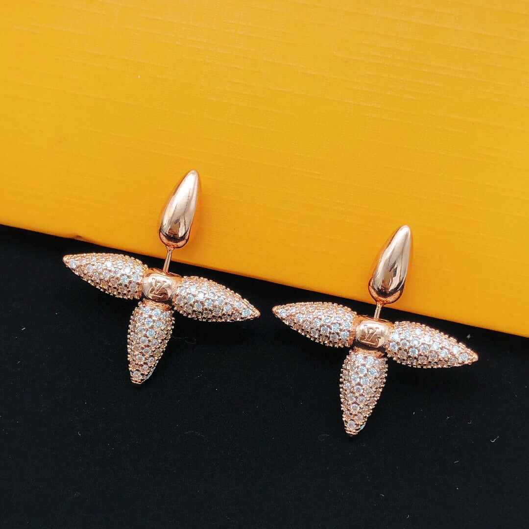 Star Stud Earrings in Rose-Gold-Tone main product view