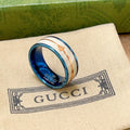 Double-G Emblem Statement Ring in Polished Metal-Tone – Design 005 main product view