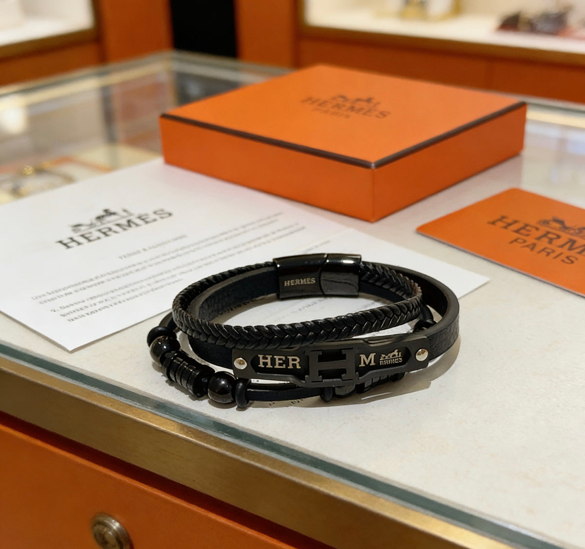 Martin Graham bangle in polished metal-tone – front product view