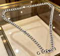 Chain Pendant Necklace in Polished Metal-Tone – Design 004 main product view