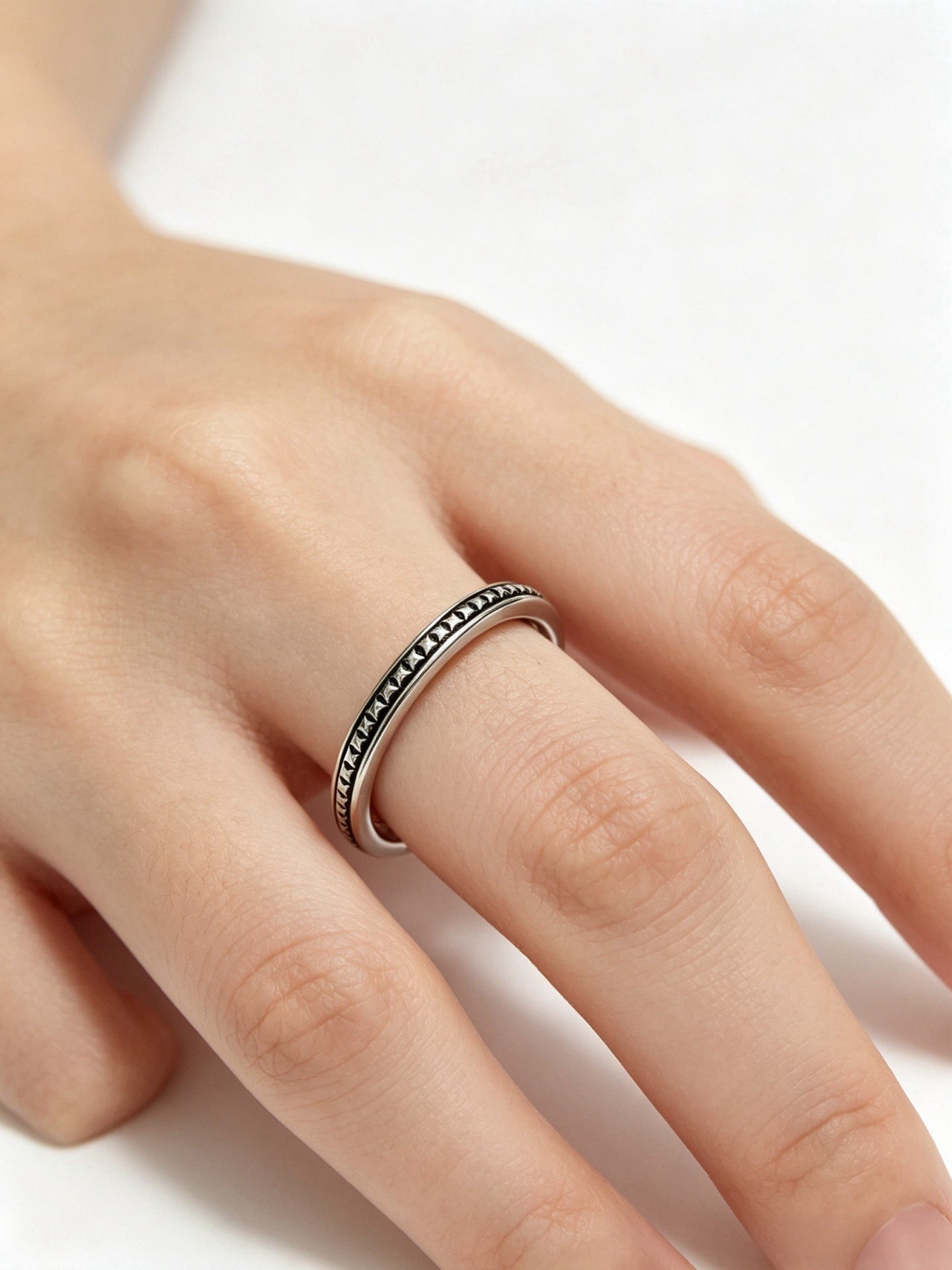 Cross Statement Ring in Metal-Tone – Design 11 front product view
