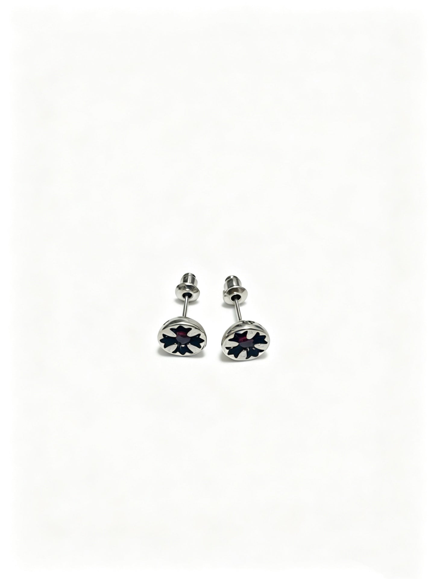 Cross Statement Earrings in Metal-Tone – Design 02 main product view