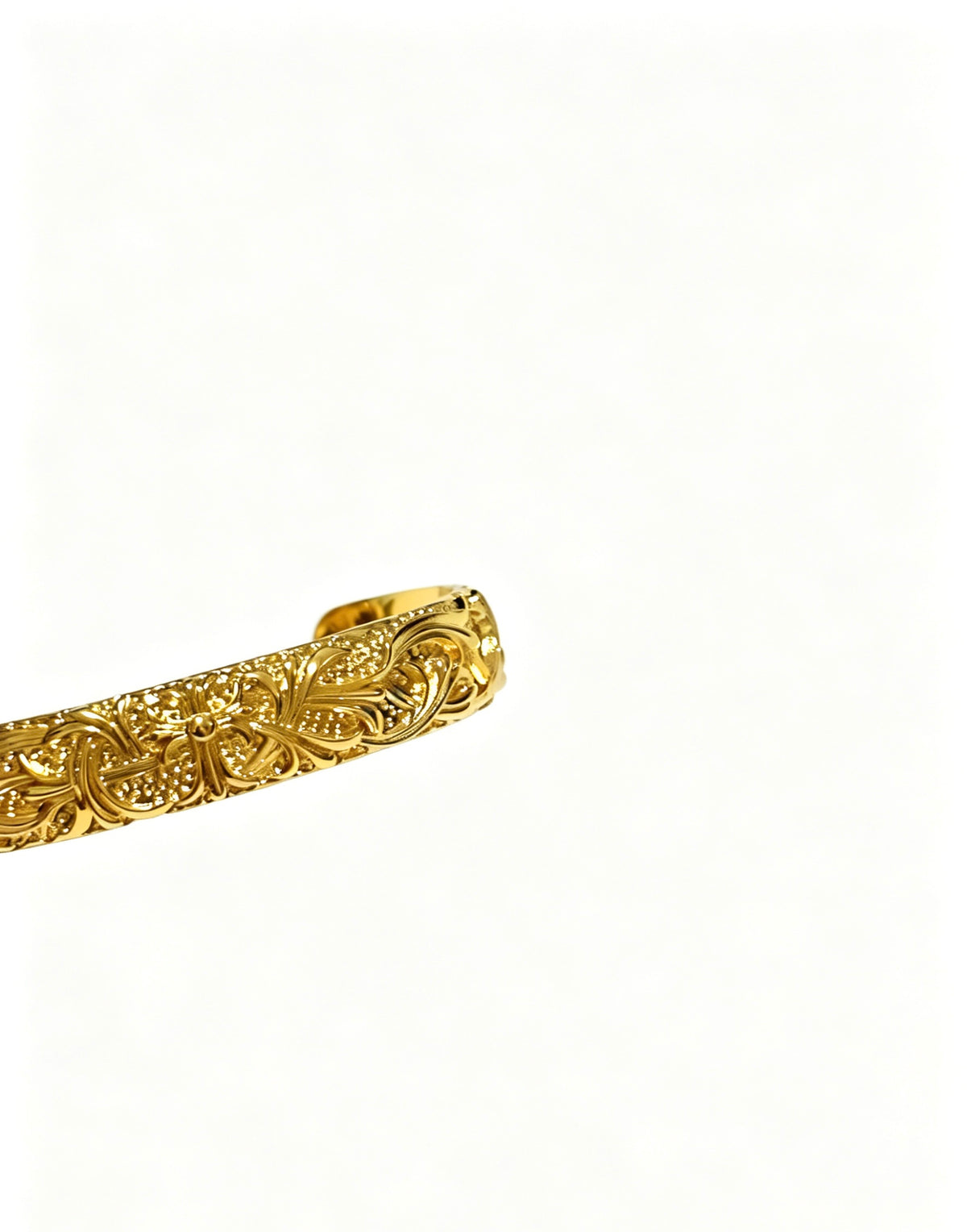 Cross Statement Bracelet in Metal-Tone – Design 03 detail view