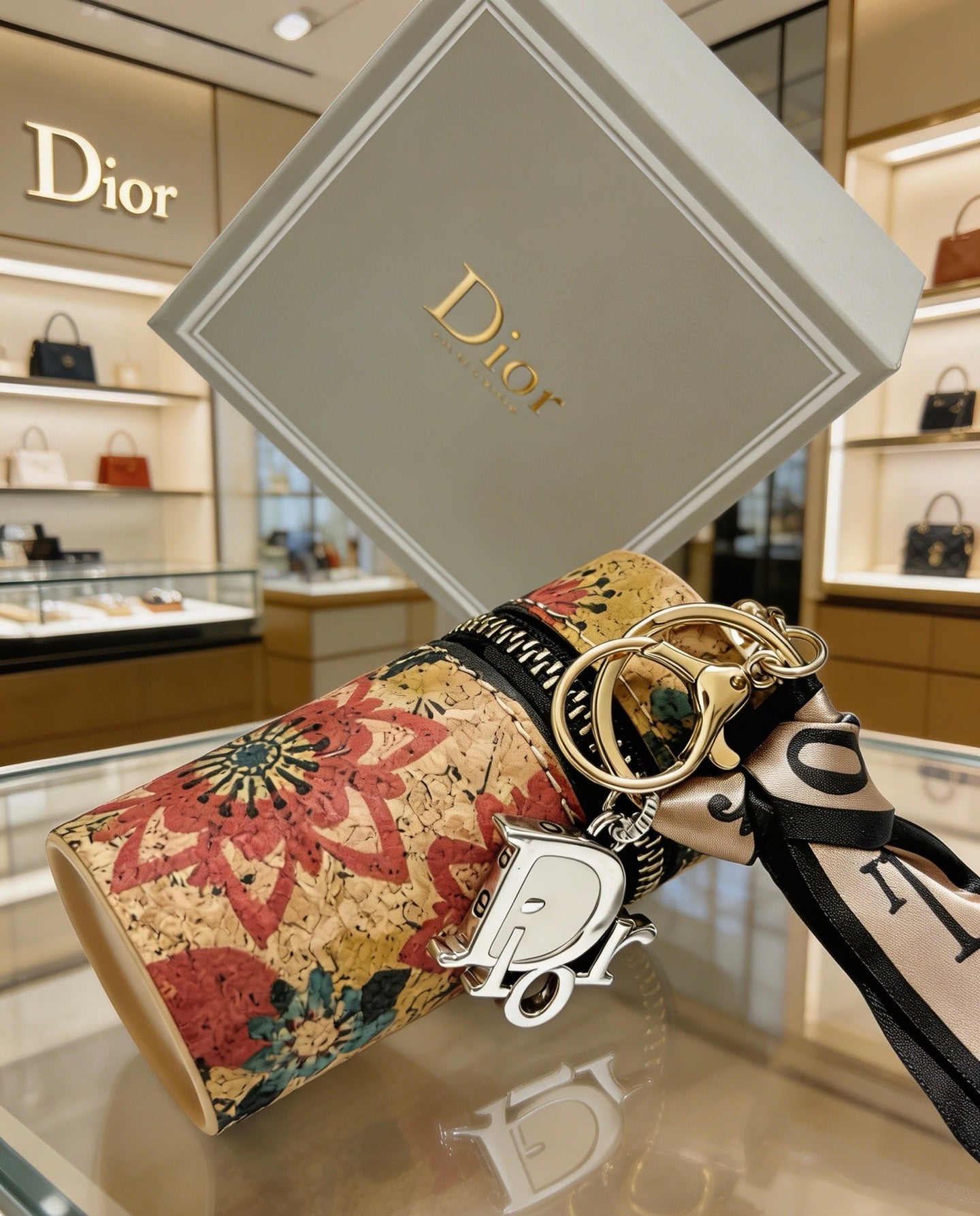 Star Motif Bag Charm in Polished Metal-Tone with Vintage-Style Finish – Design 001 styled view