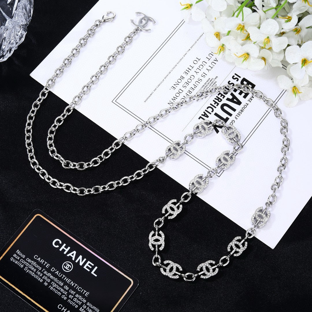 Signature Emblem Jewelry Accessory in Polished Metal-Tone – Design 019 front product view