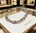 Geometric Emblem Bracelet in Polished Metal-Tone – Design 046 main product view