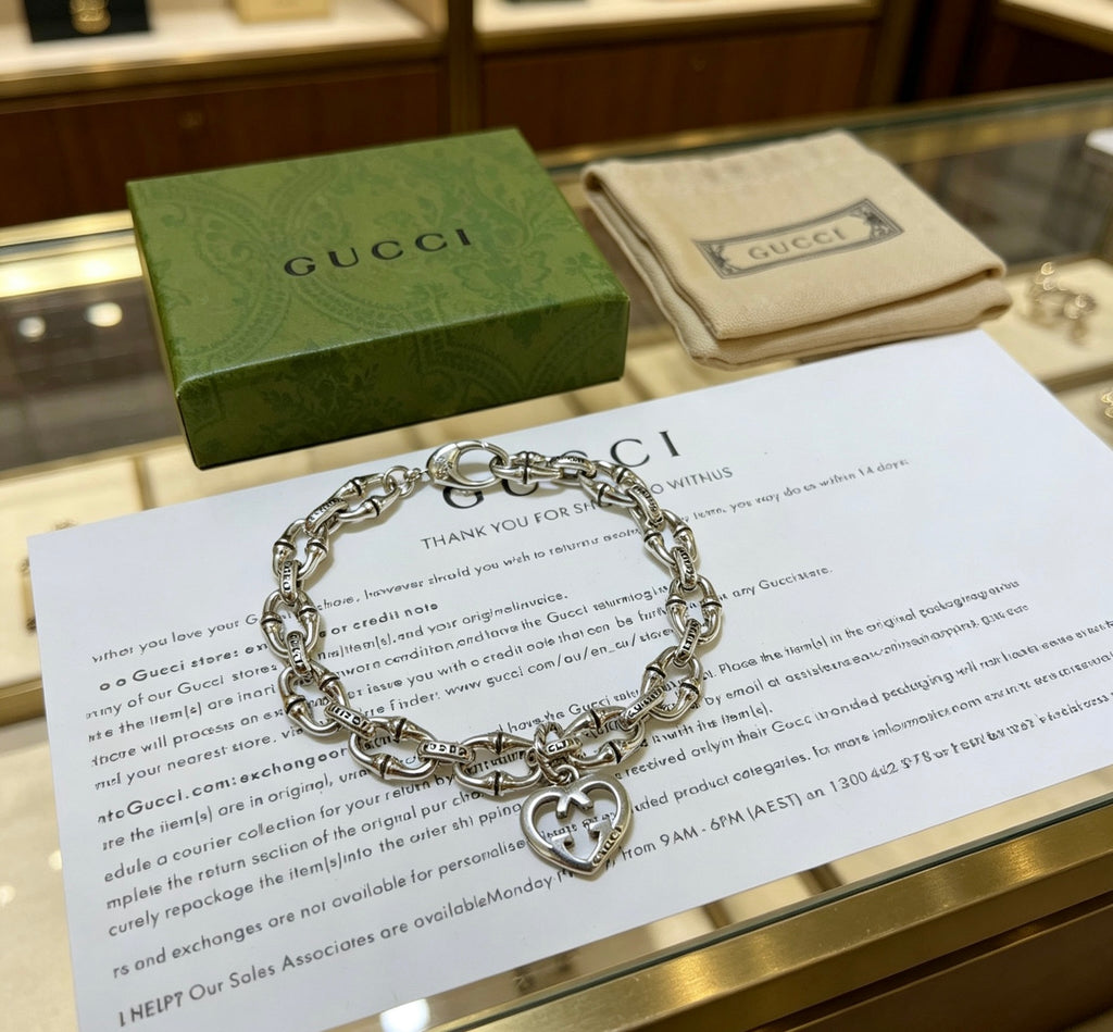 Floral Bracelet in Polished Metal-Tone – Design 007 front product view