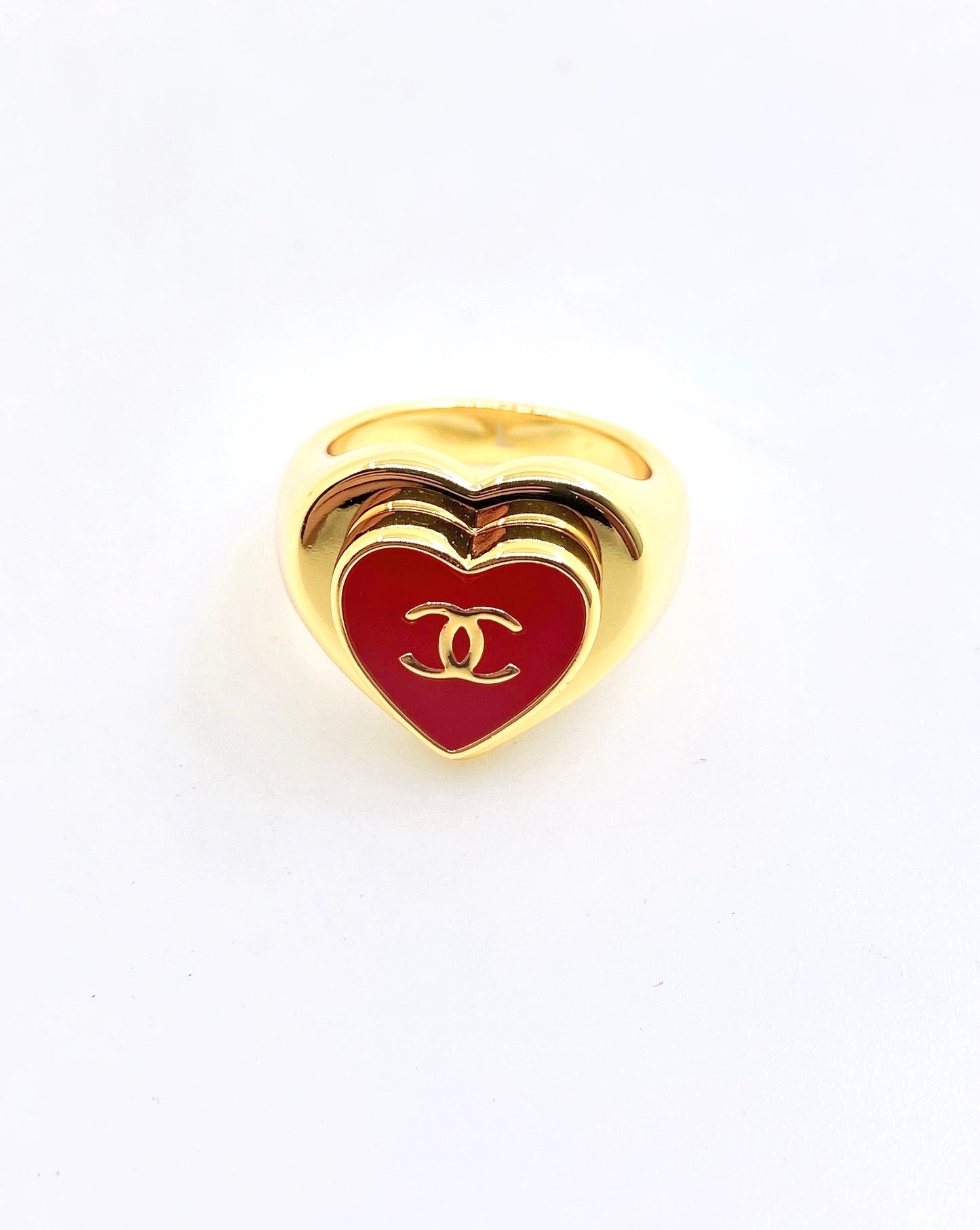 Heart Statement Ring in Gold-Tone main product view