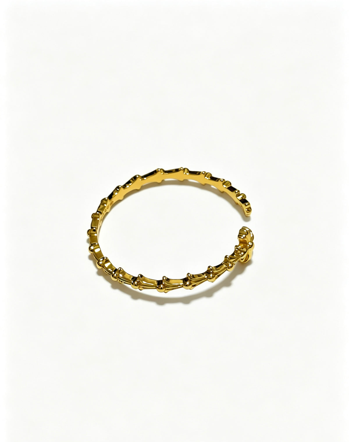 Cross Statement Bracelet in Metal-Tone – Design 01 side detail