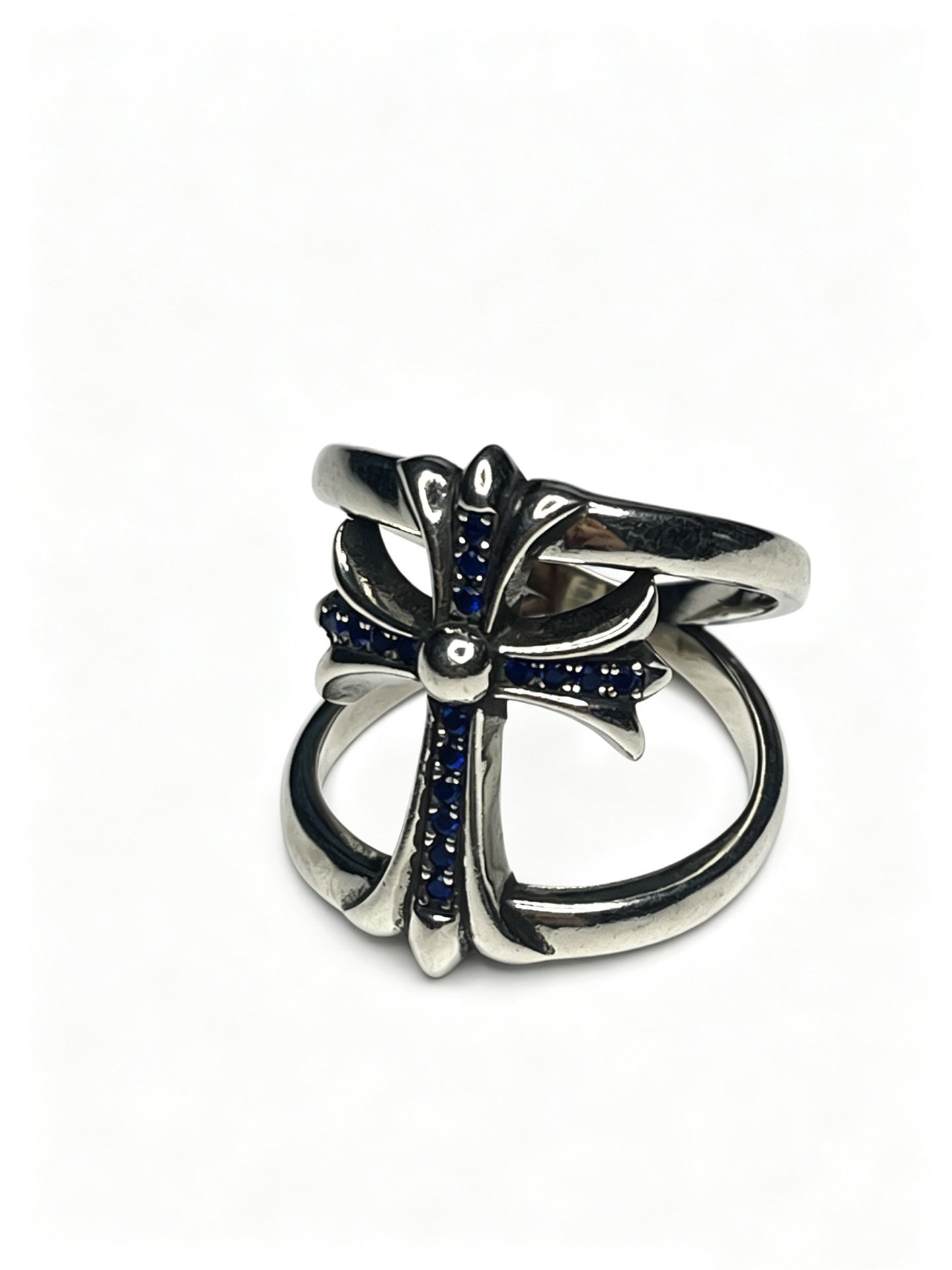 Cross Statement Ring in Metal-Tone – Design 10 side detail