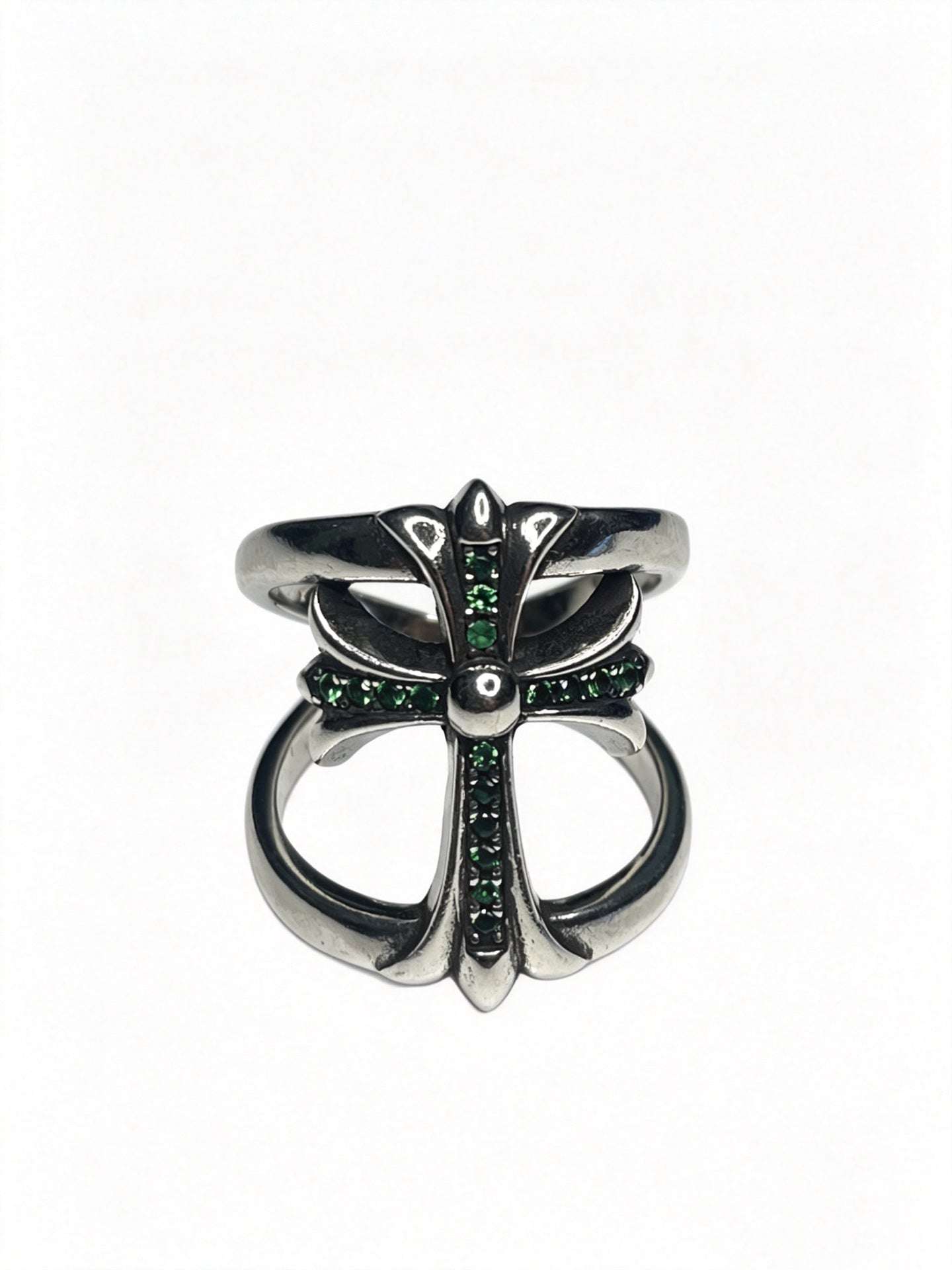 Cross Statement Ring in Metal-Tone – Design 12 styled product view
