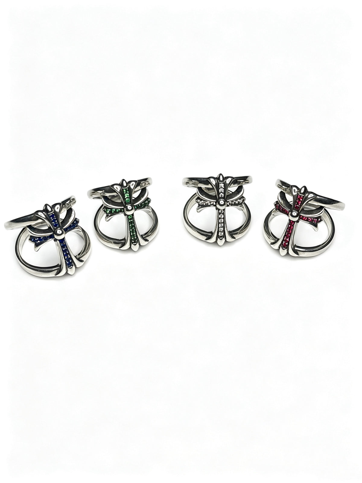 Signature Emblem Statement Ring in Polished Metal-Tone – Design 013 side detail
