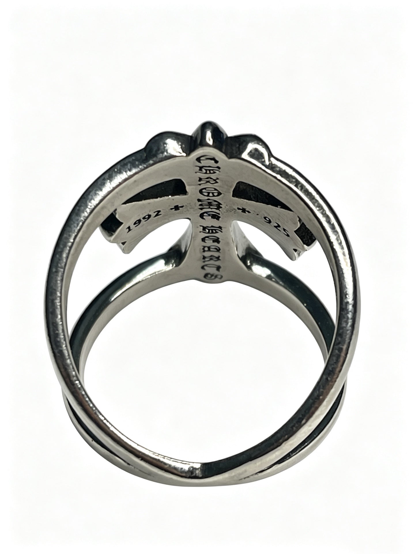Cross Statement Ring in Metal-Tone – Design 12 side detail