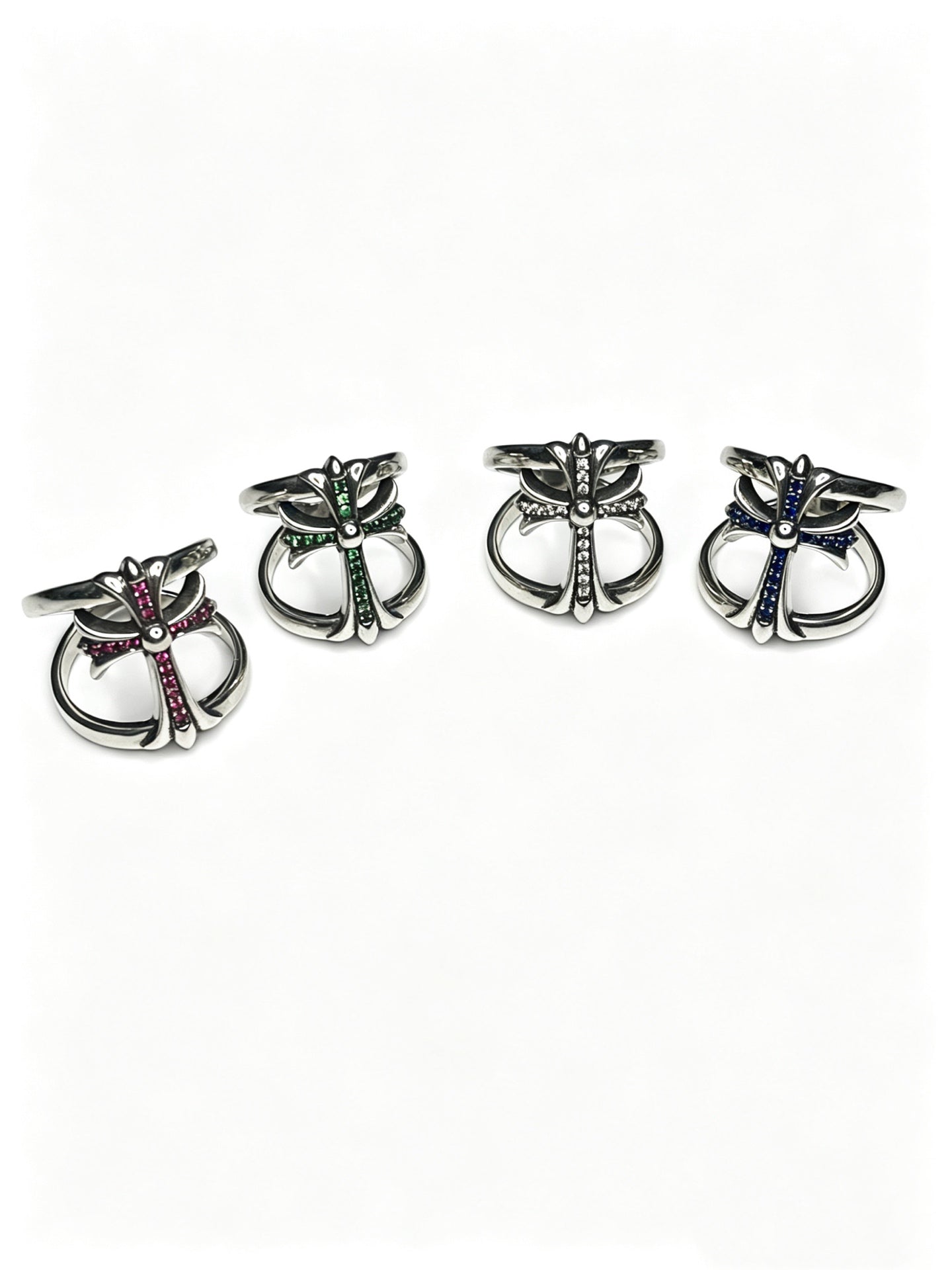 Signature Emblem Statement Ring in Polished Metal-Tone – Design 014 main product view
