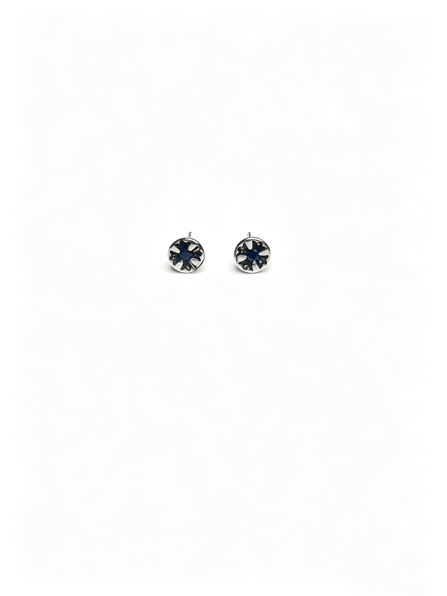 Cross Statement Earrings in Metal-Tone – Design 03 styled product view