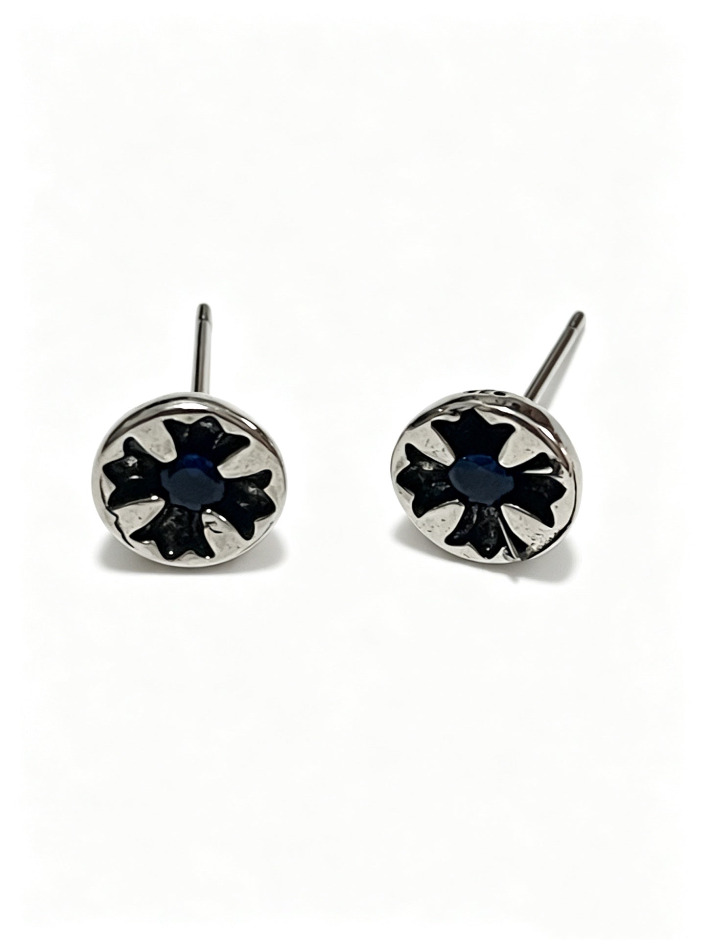 Cross Statement Earrings in Metal-Tone – Design 03 main product view