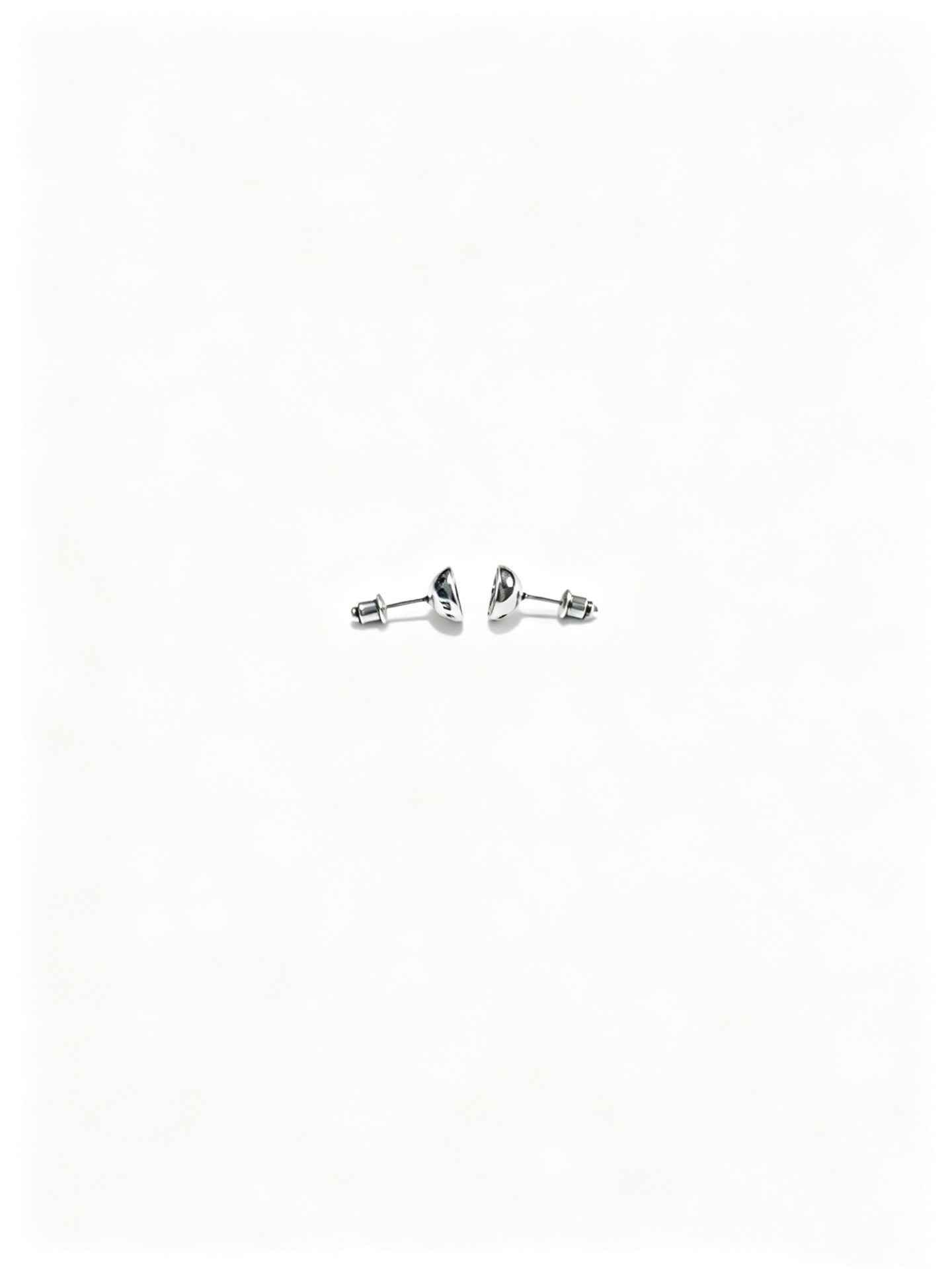 Signature Emblem Statement Earrings in Polished Metal-Tone – Design 011 side detail