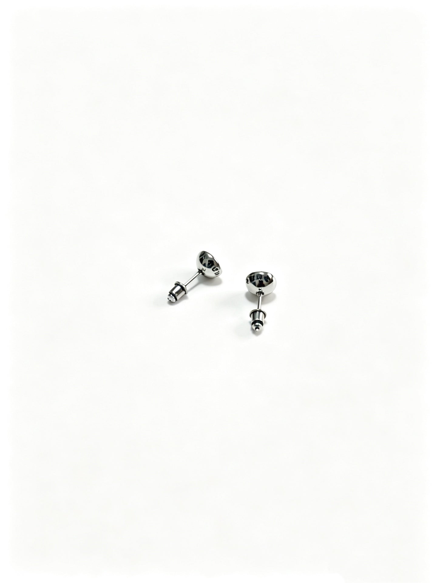 Signature Emblem Statement Earrings in Polished Metal-Tone – Design 011 close-up detail