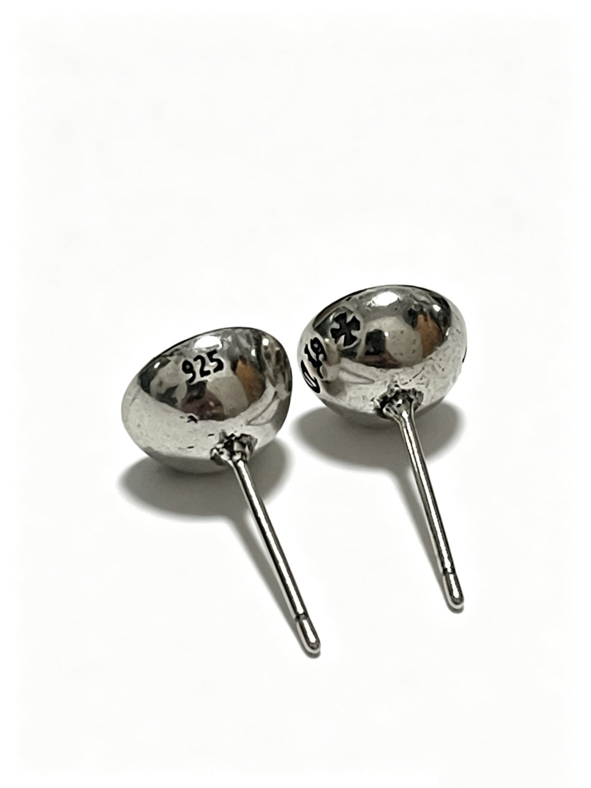 Signature Emblem Statement Earrings in Polished Metal-Tone – Design 012 front product view
