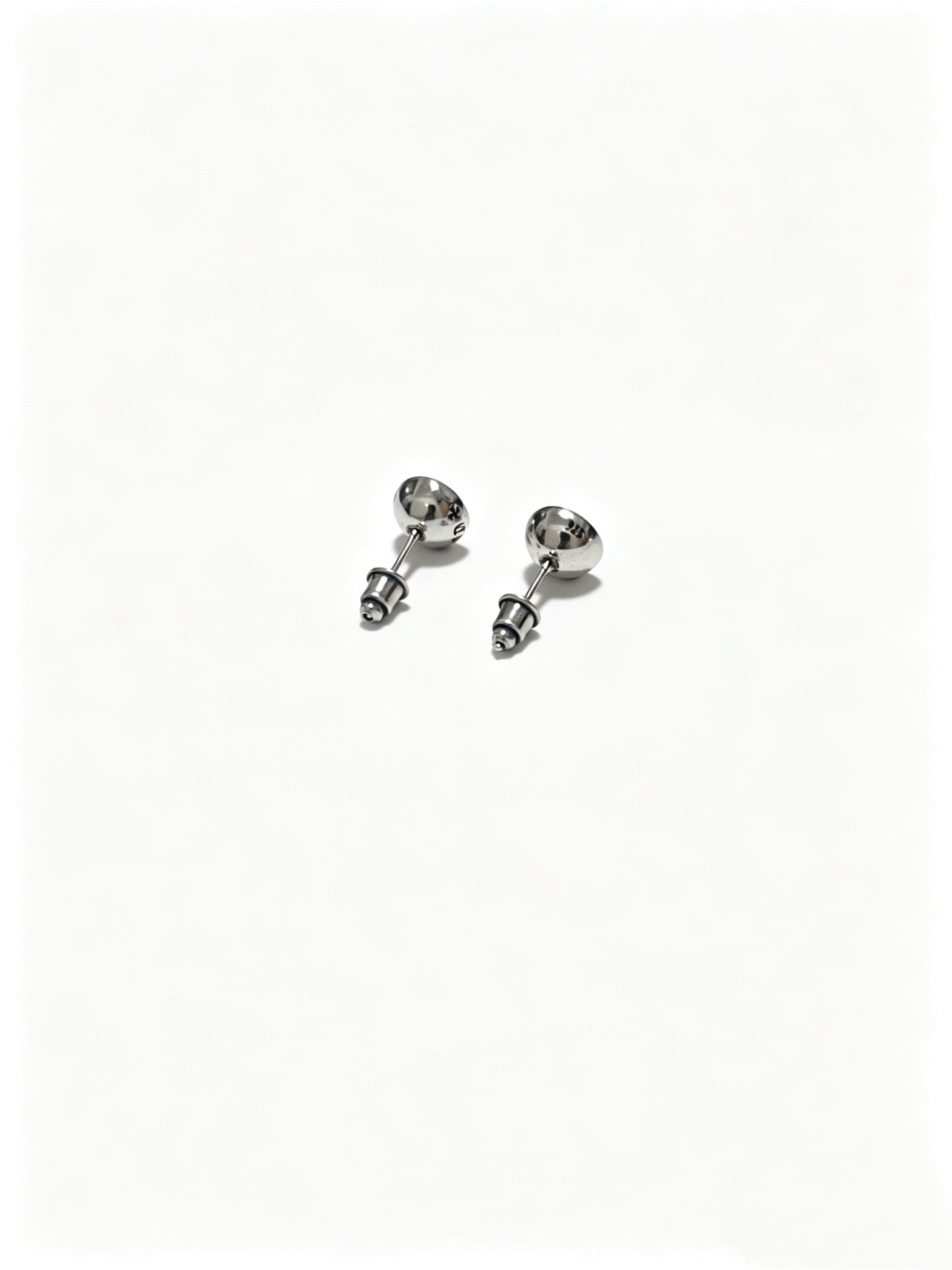 Signature Emblem Statement Earrings in Polished Metal-Tone – Design 022 detail view