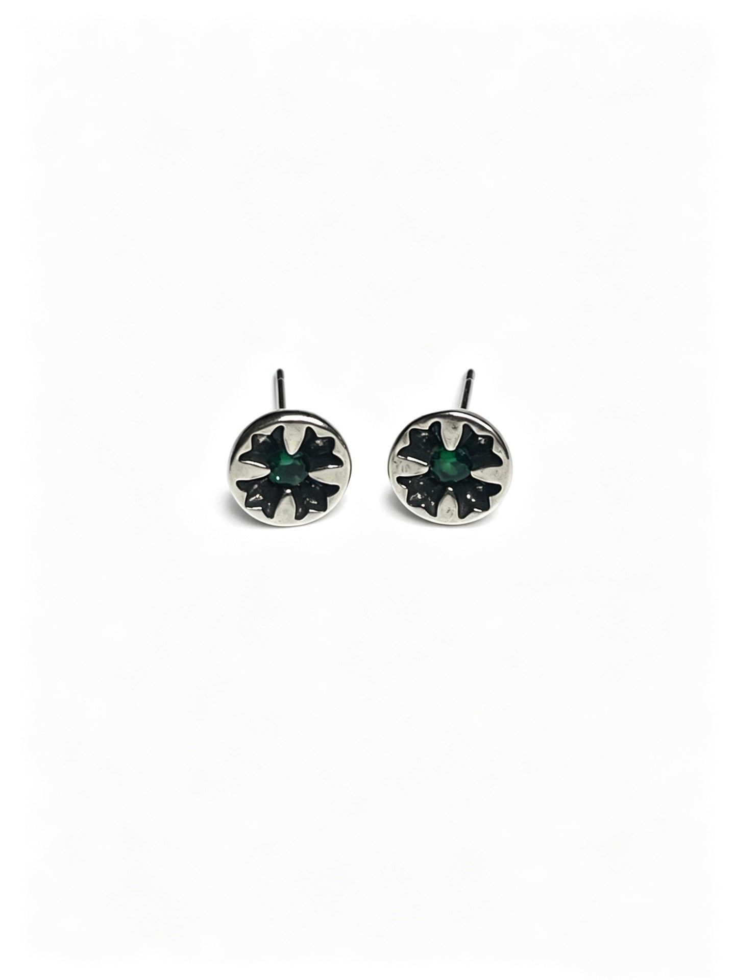 Cross Statement Earrings in Metal-Tone – Design 13 main product view