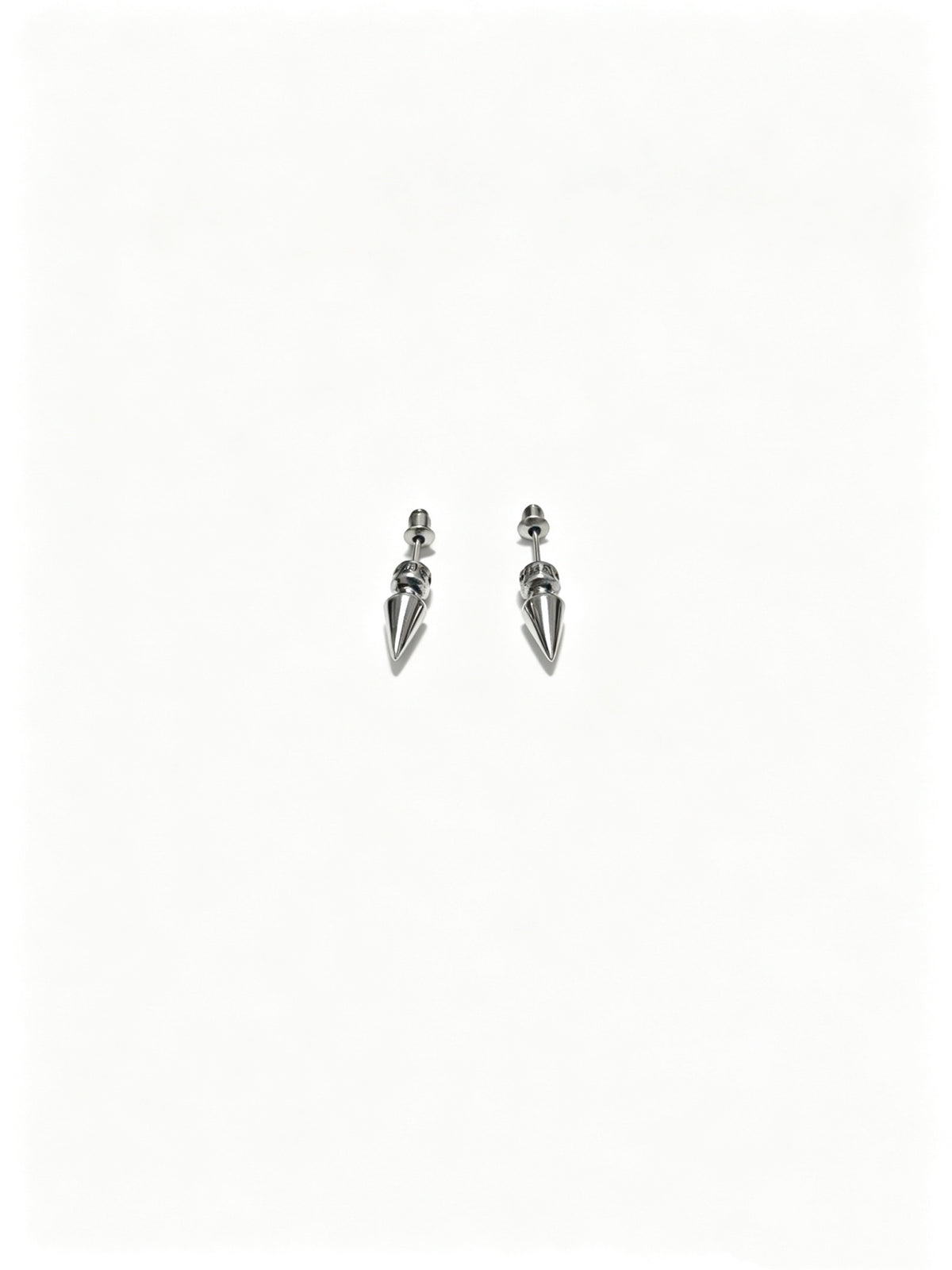 Signature Emblem Statement Earrings in Polished Metal-Tone – Design 021 detail view