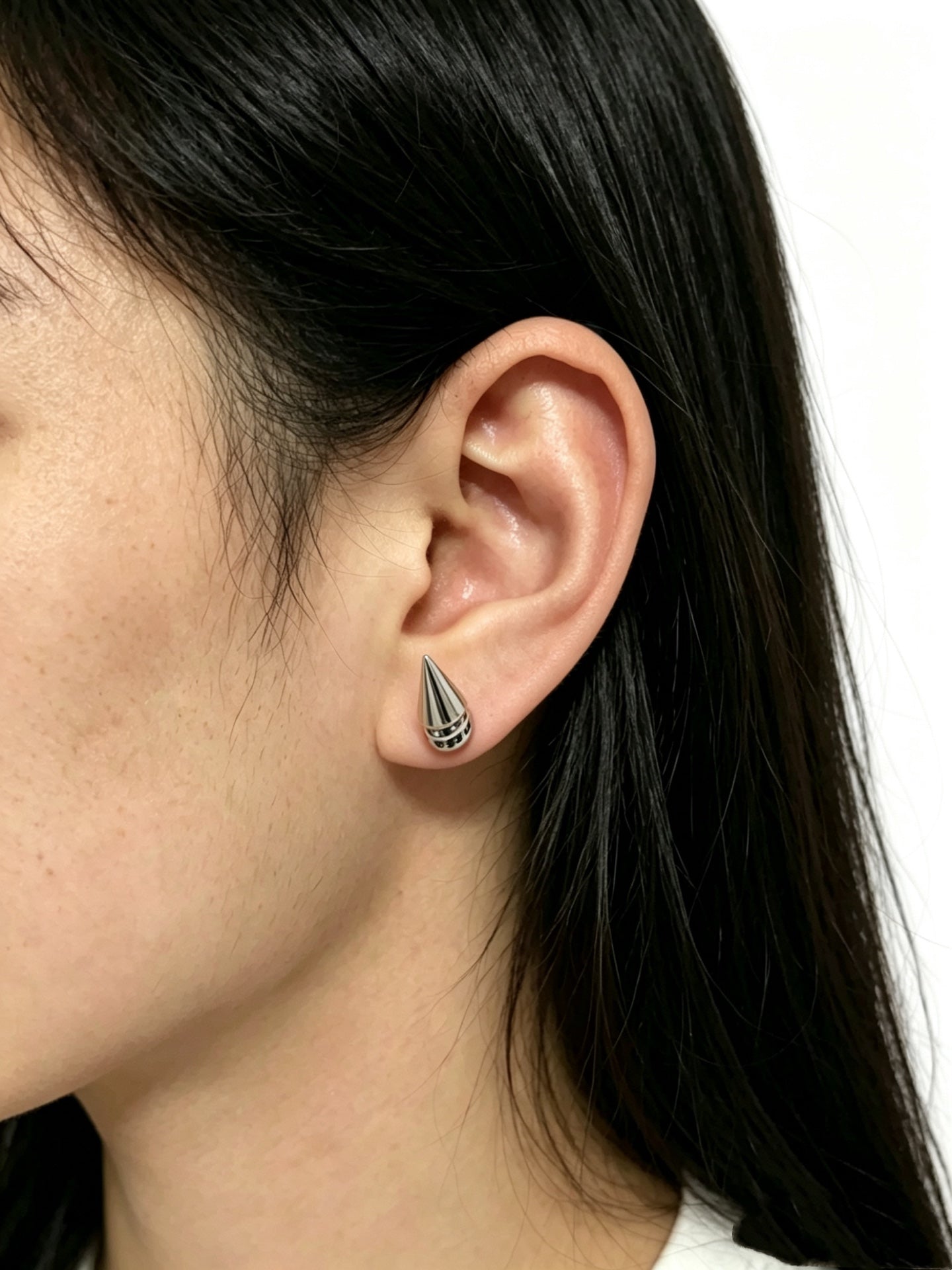 Cross Statement Earrings in Metal-Tone – Design 12 detail view