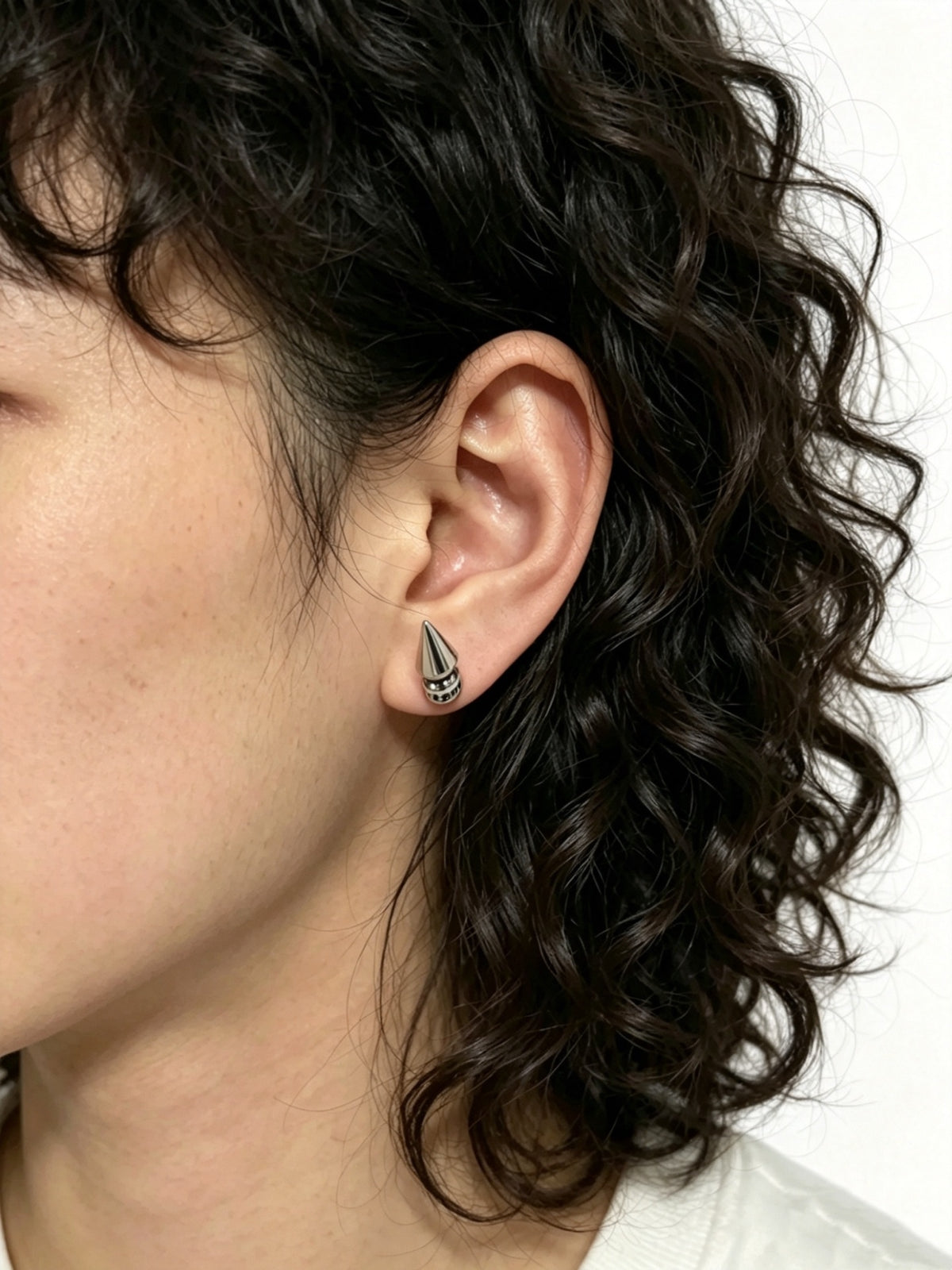 Cross Statement Earrings in Metal-Tone – Design 12 front product view