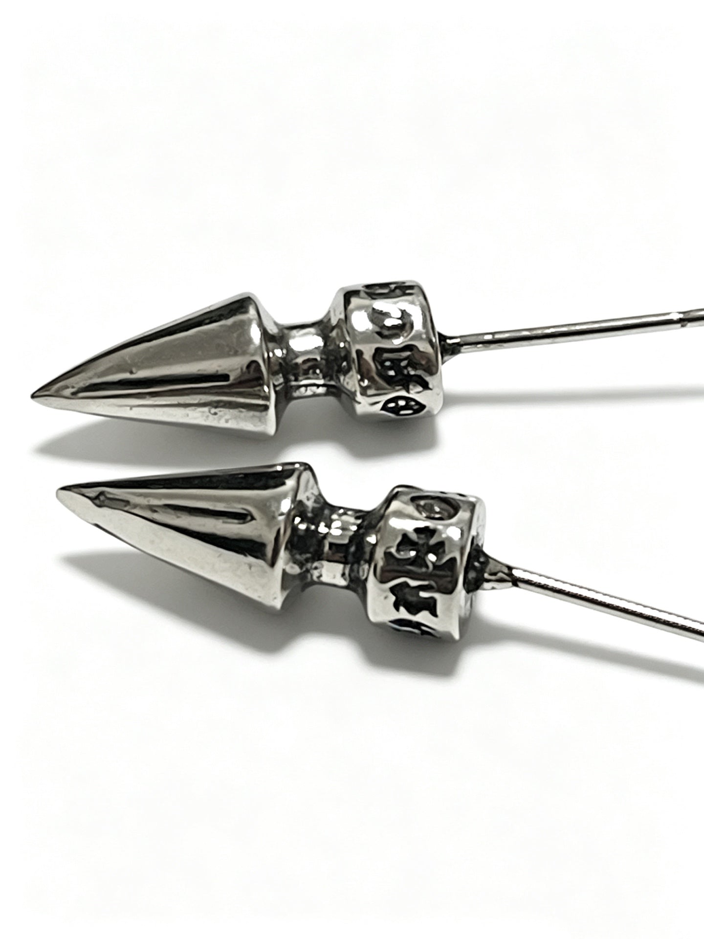 Cross Statement Earrings in Metal-Tone – Design 12 side detail