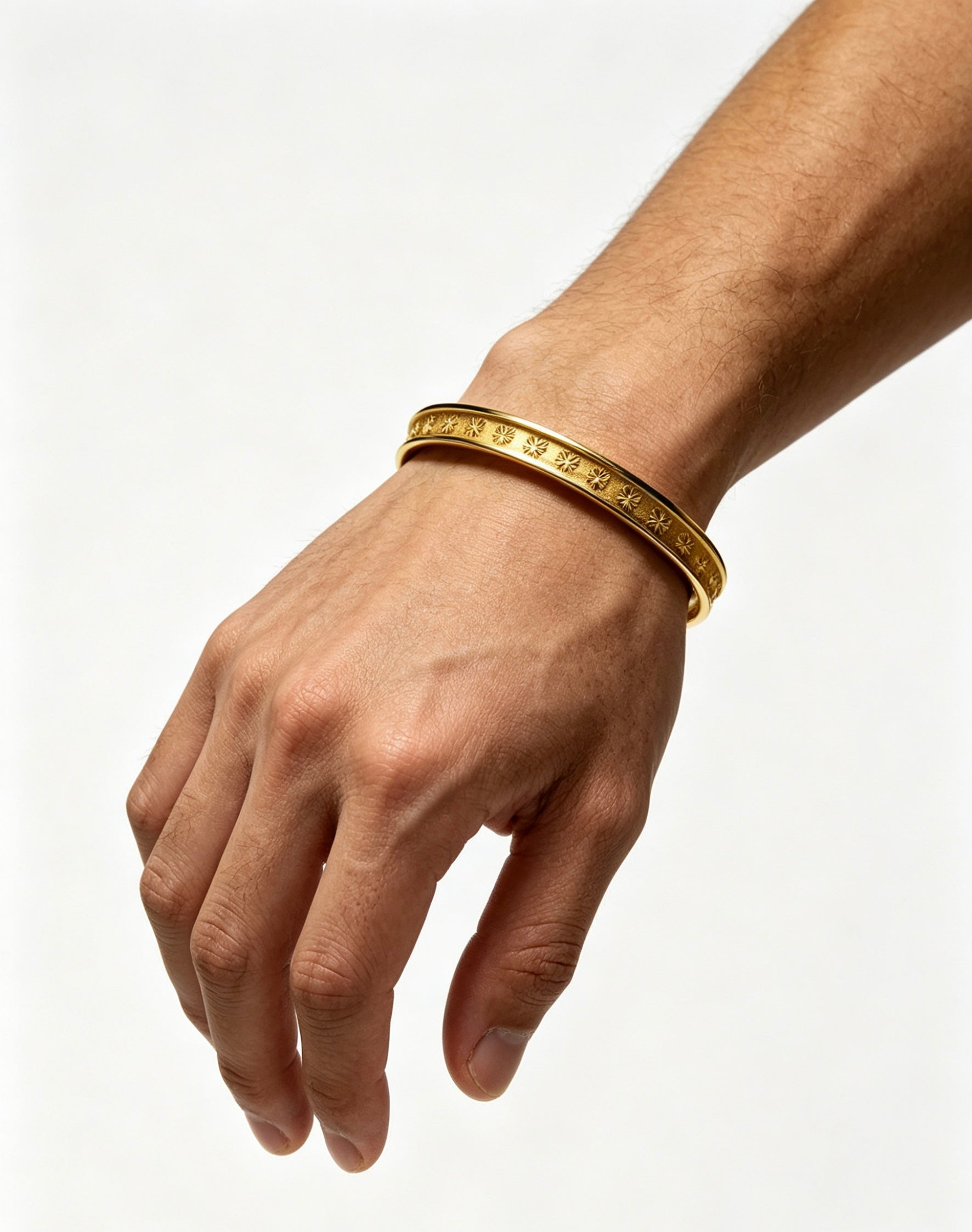 Cross Statement Bracelet in Metal-Tone – Design 09 front product view