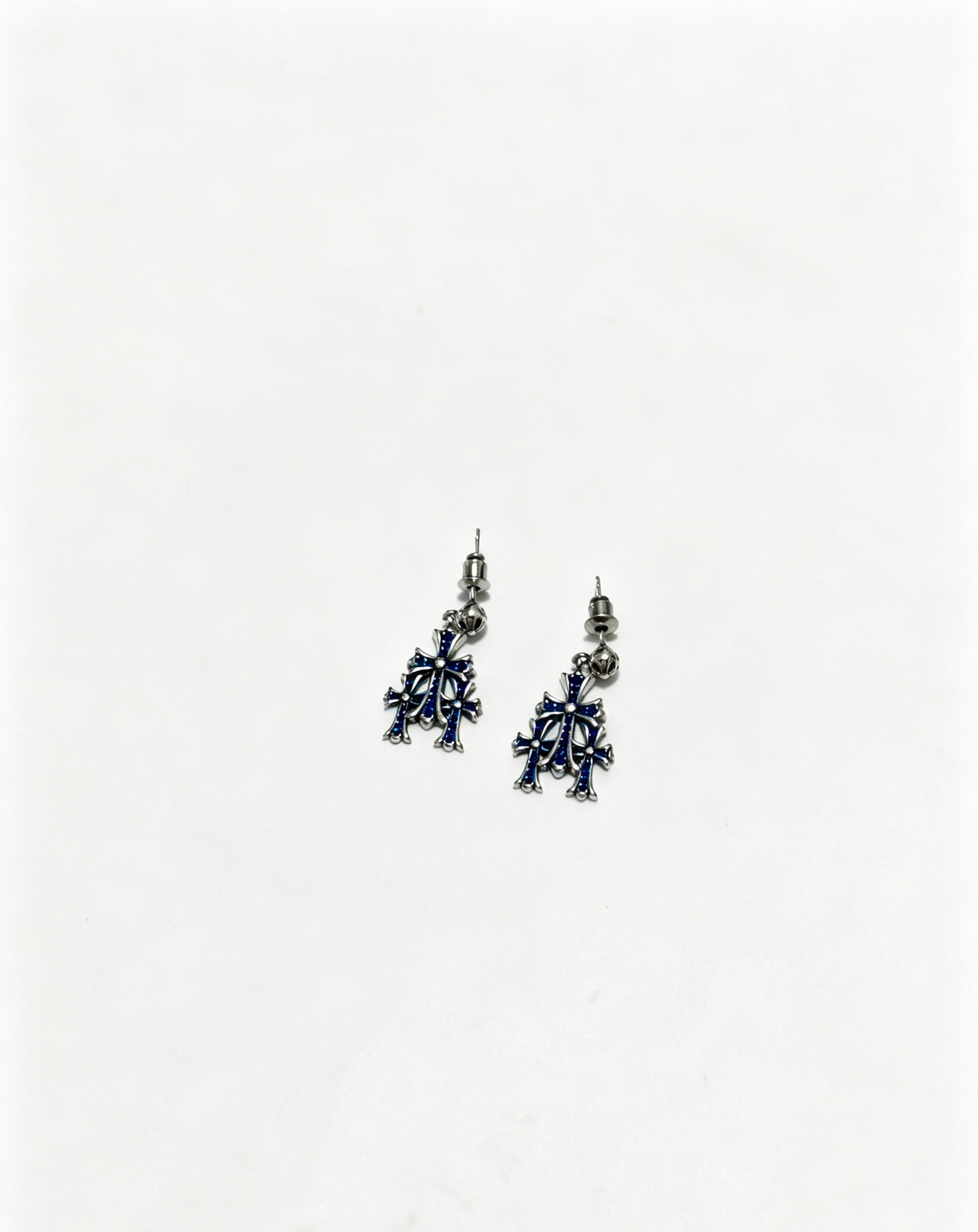 Cross Statement Earrings in Metal-Tone – Design 10 main product view