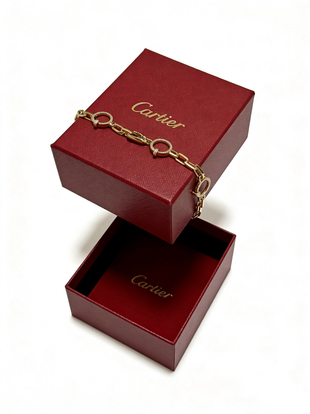Sculptural Statement Bracelet in Gold-Tone – Design 43 side detail