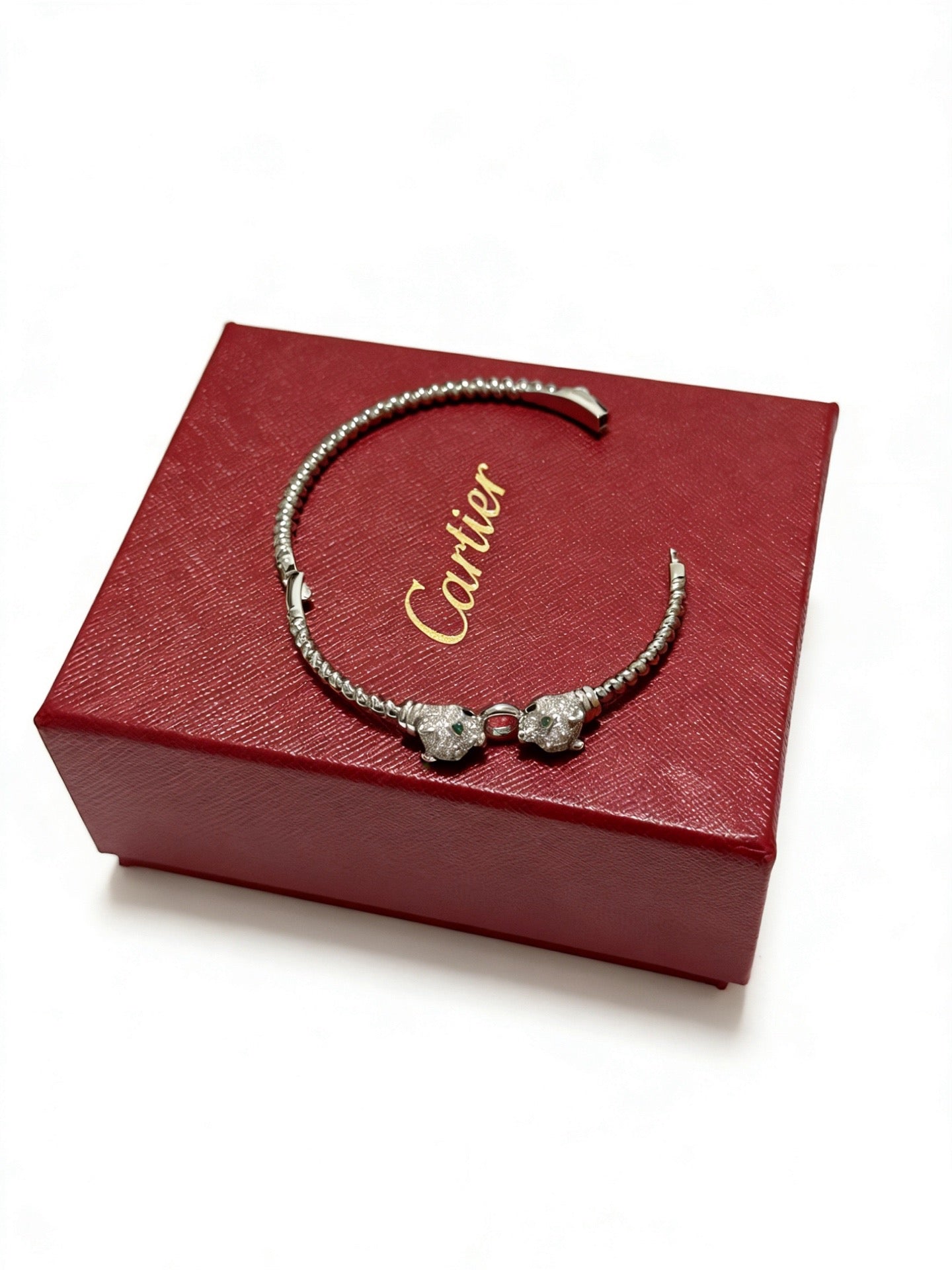 Sculptural Statement Bracelet in Gold-Tone – Design 39 front view