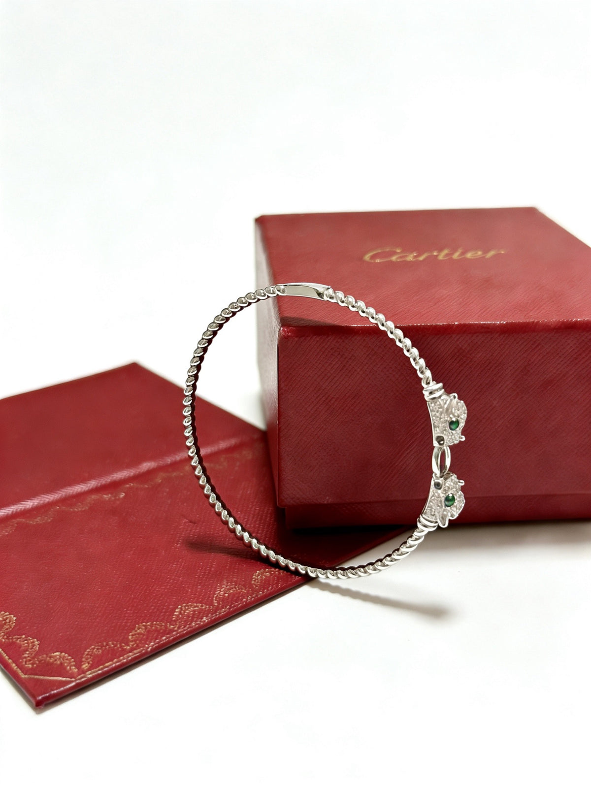 Sculptural Statement Bracelet in Gold-Tone – Design 39 front view