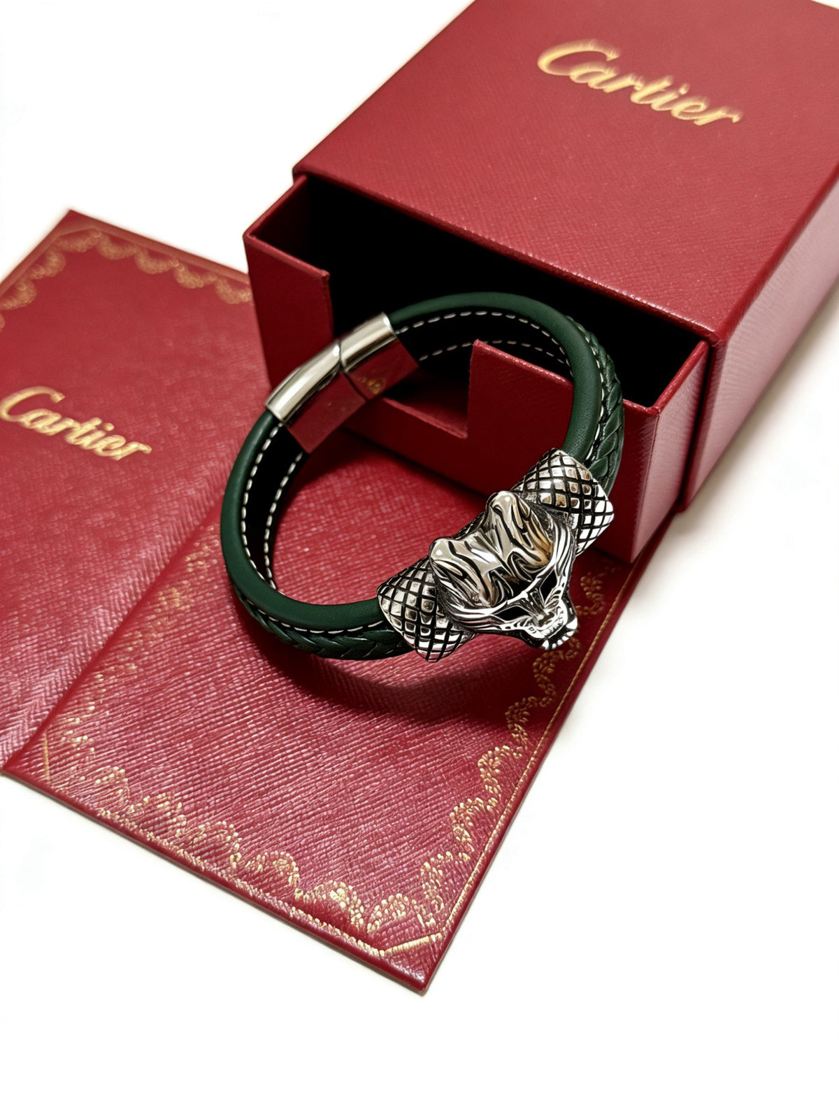 Sculptural Statement Bracelet in Gold-Tone – Design 38 detail view