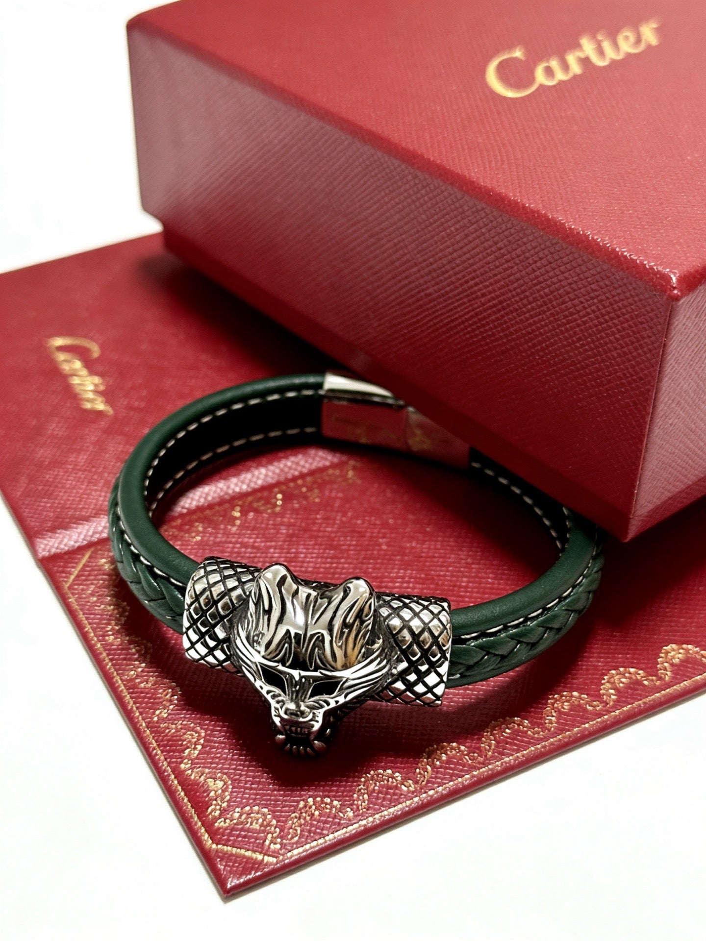 Sculptural Statement Bracelet in Gold-Tone – Design 38 front view