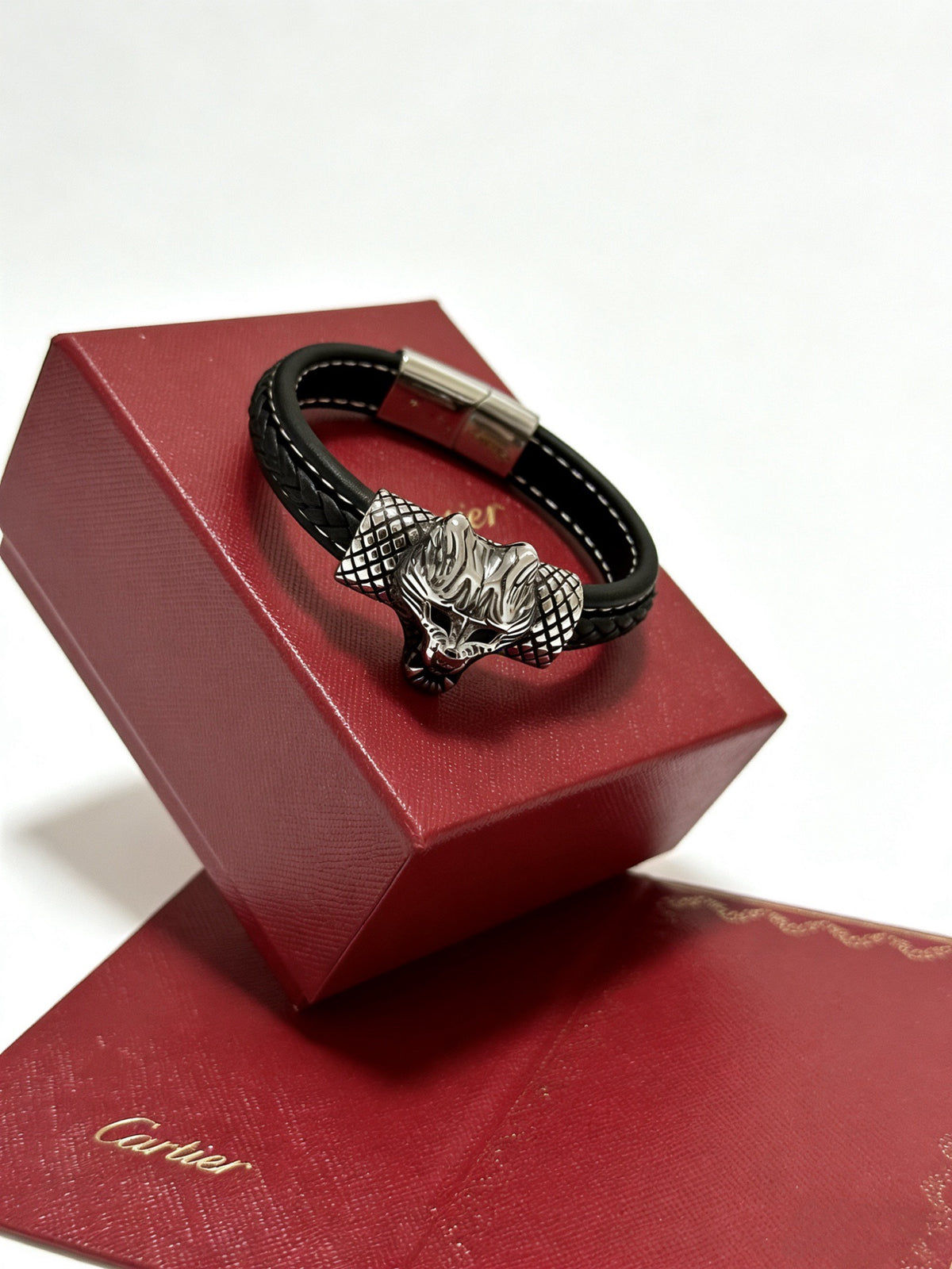 Sculptural Statement Bracelet in Gold-Tone – Design 37 front view
