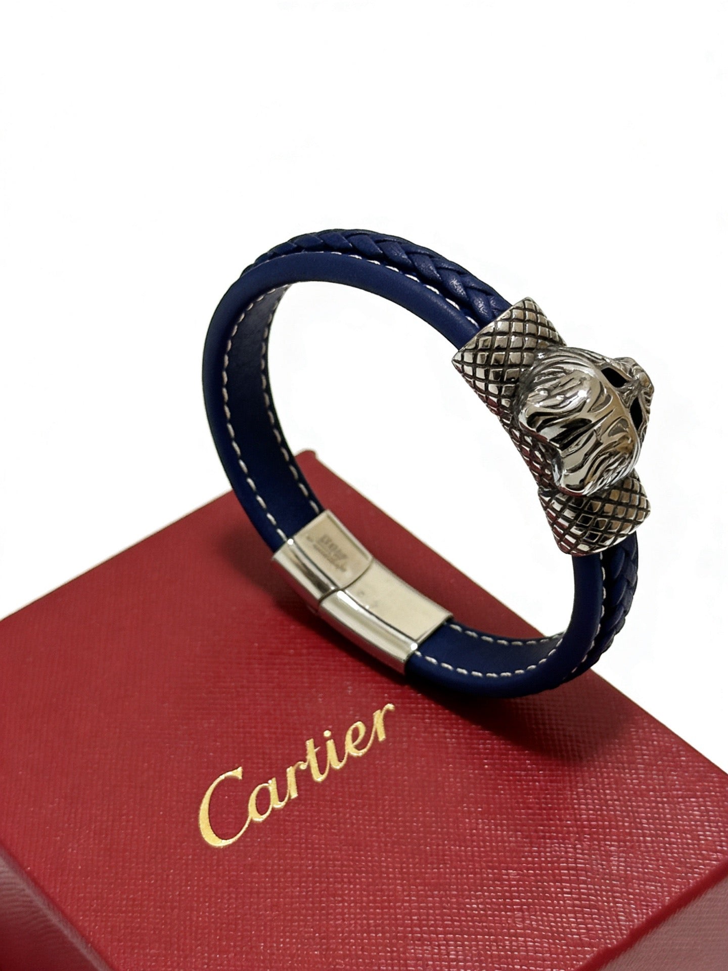 Sculptural Statement Bracelet in Gold-Tone – Design 36 front view