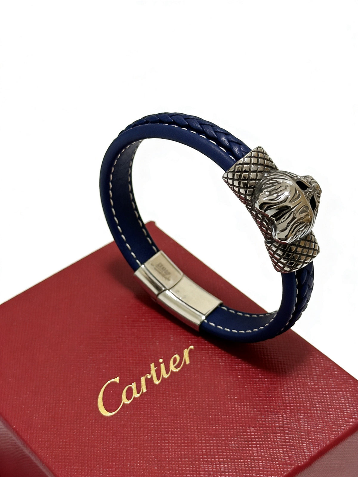 Sculptural Statement Bracelet in Gold-Tone – Design 36 front view