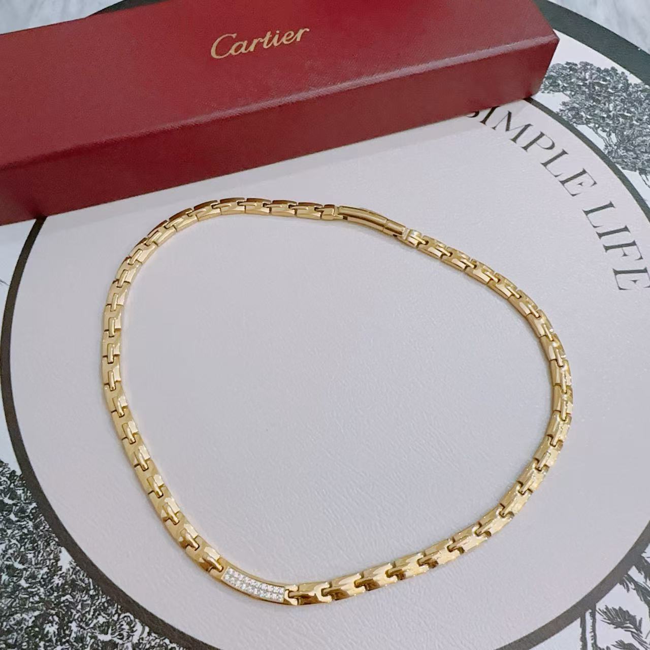 Sculptural Pendant Necklace in Gold-Tone – Design 01 main product view
