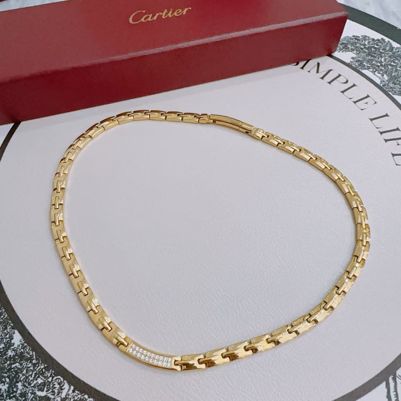 Sculptural Pendant Necklace in Gold-Tone – Design 01 styled view