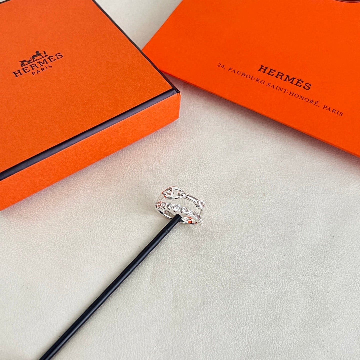 Toggle Statement Ring in Polished Metal-Tone – Toggle Detail close-up detail