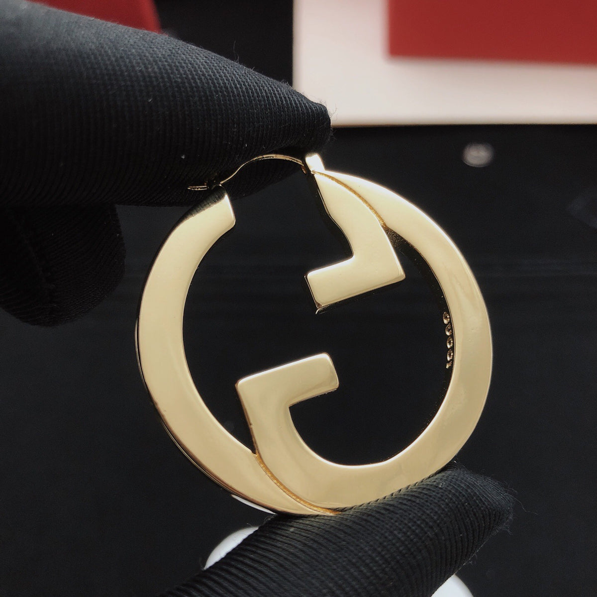 Geometric Emblem Jewelry Accessory in Gold-Tone – Design 002 main product view