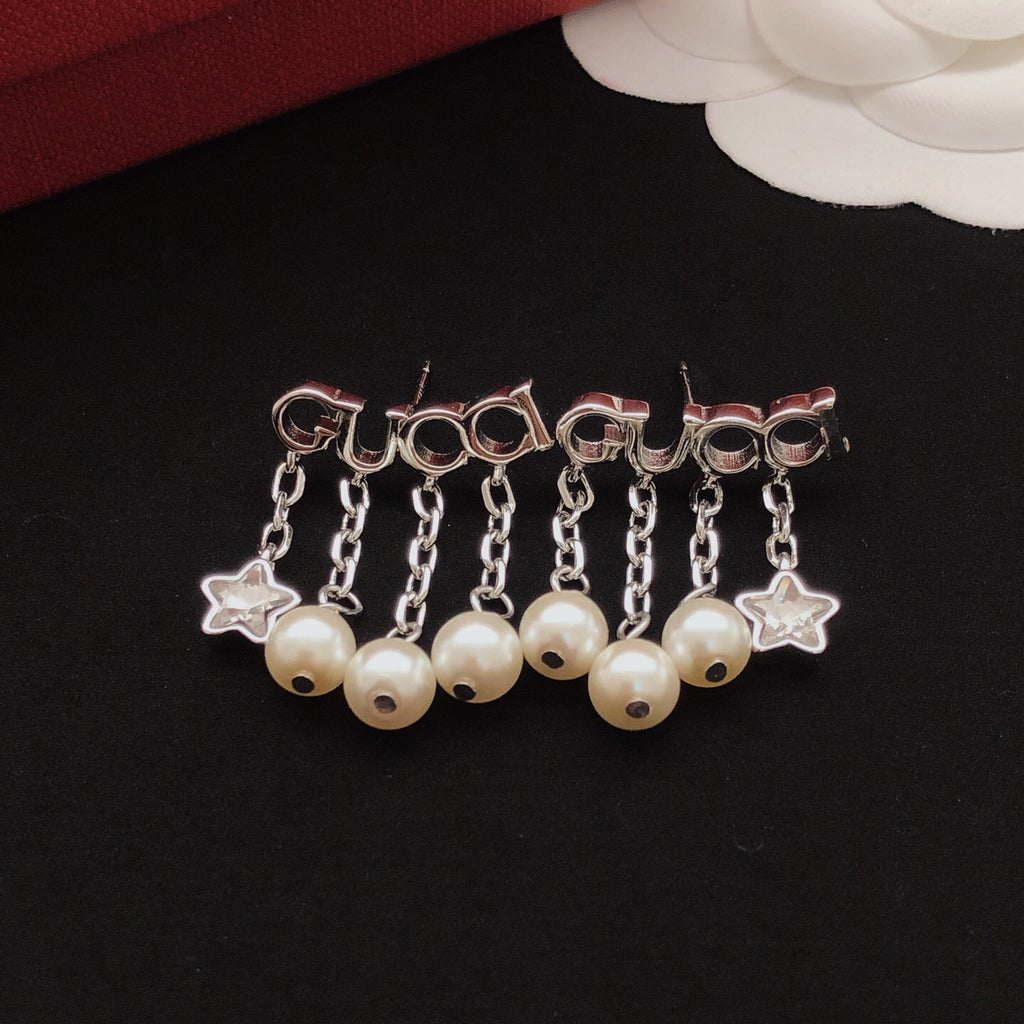 Star Stud Earrings in Gold-Tone side detail