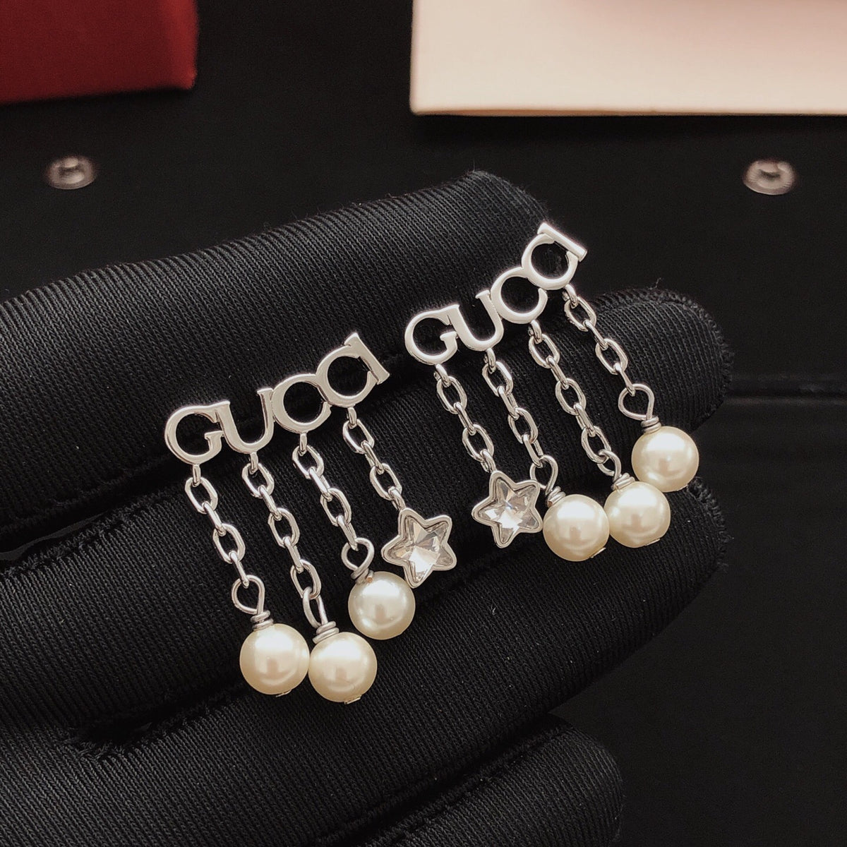 Star Stud Earrings in Gold-Tone front product view