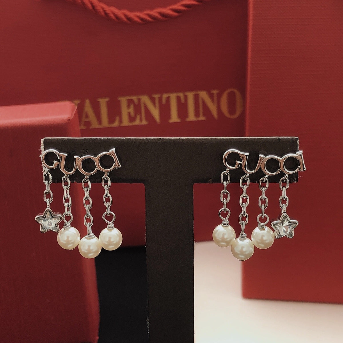 Star Stud Earrings in Gold-Tone main product view
