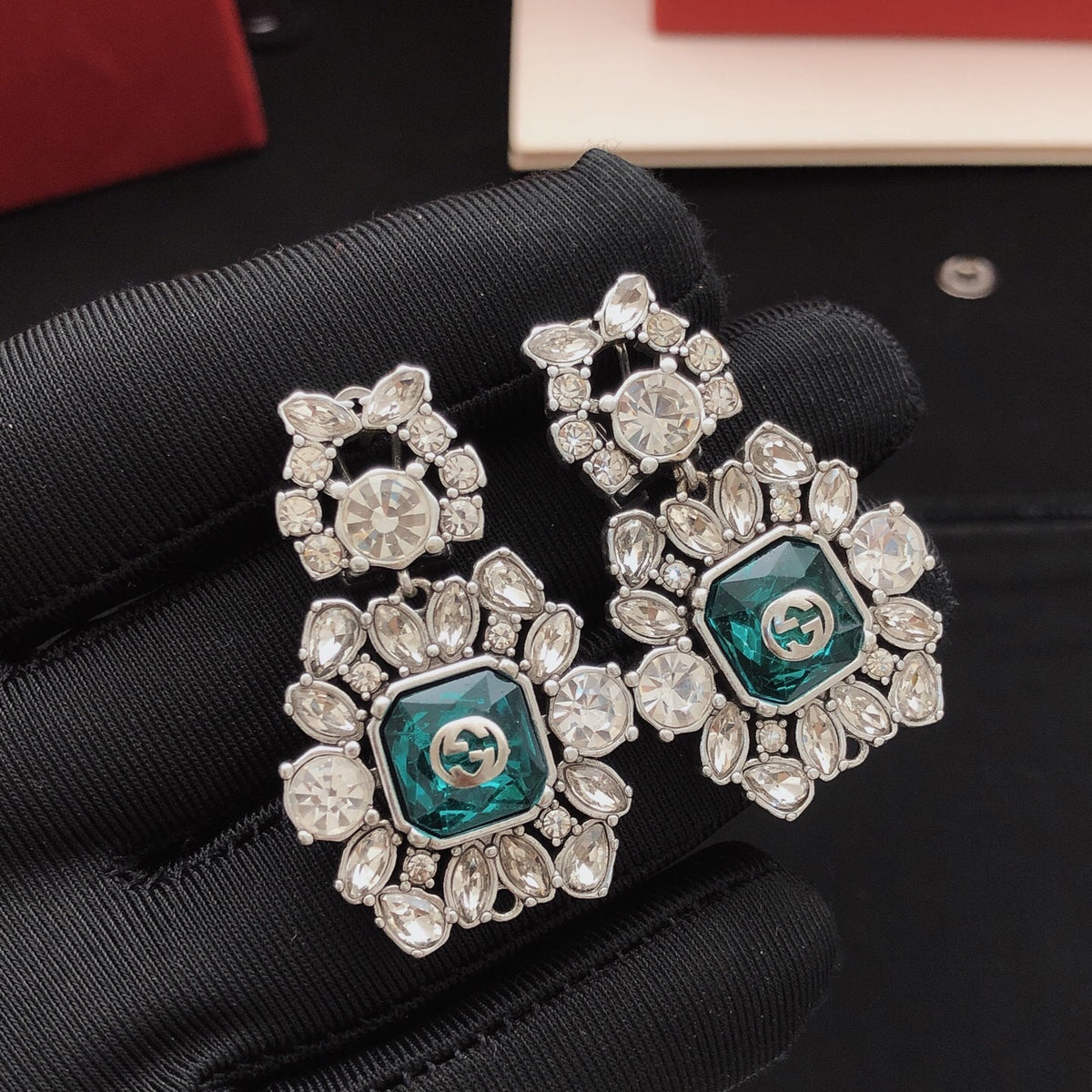 Pearl Pearl-Detail Statement Earrings – Pearl Detail – Design 003 main product view