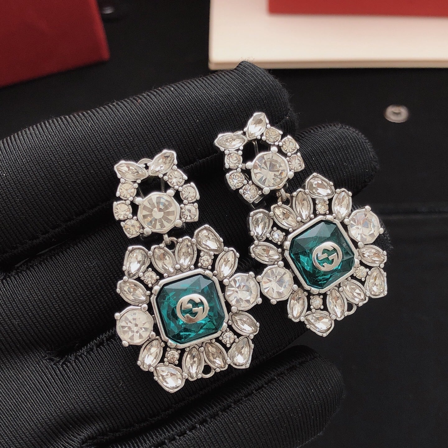 Pearl Pearl-Detail Statement Earrings – Pearl Detail – Design 003 main product view